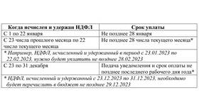 Месяц налогового периода для НДФЛ: что это в Милабель
