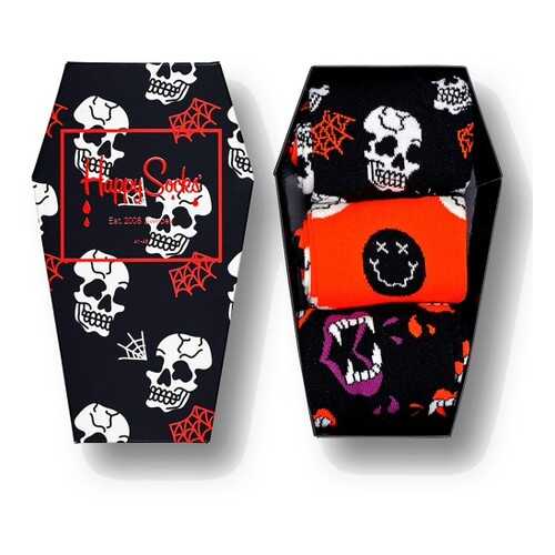 Носки Happy Socks Halloween 3-Pack Gift Box разноцветные 40-46 в Милабель