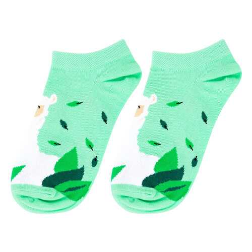 Носки женские Kawaii Factory Ламы зеленые 36-39 в Милабель