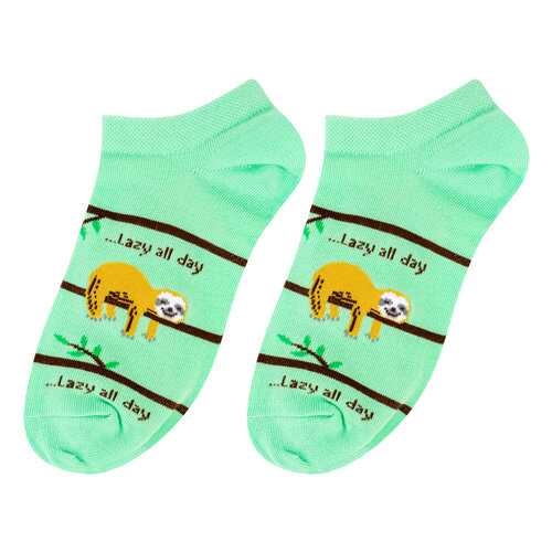 Носки женские Kawaii Factory Ленивец зеленые 35-39 в Милабель