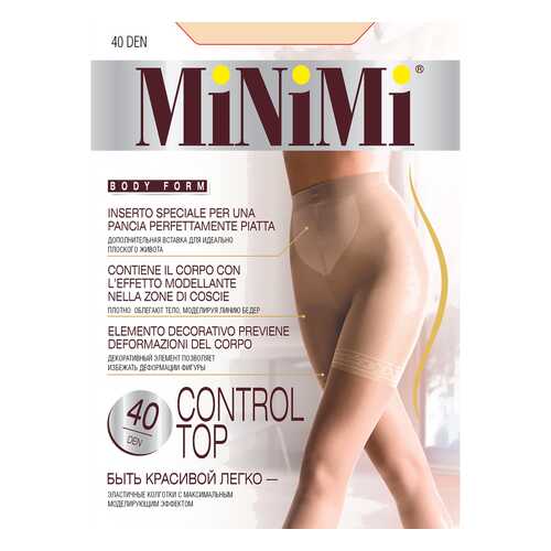 Колготки MiNiMi CONTROL TOP 40, caramello min, 3/M в Милабель